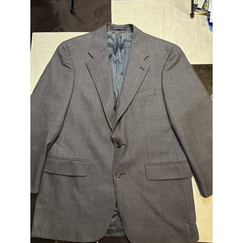 Polo University Club Blazer 40R Wool Micro Pattern Sport Coat by Ralph Lauren